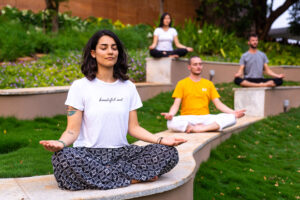 meditation during happiness program