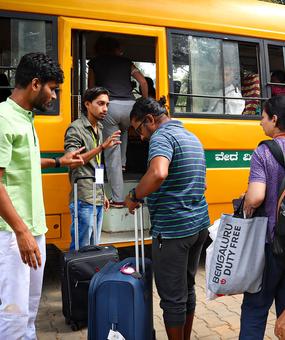 shuttle service art of living ashram